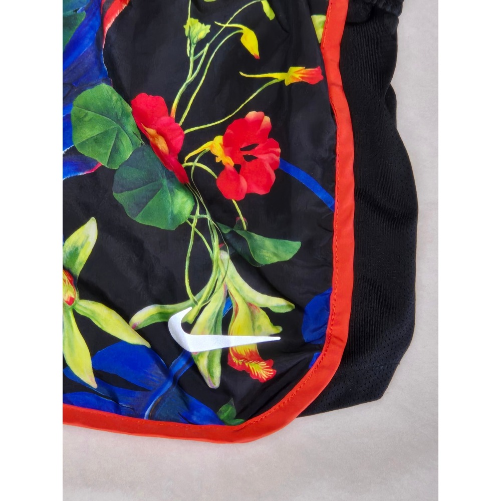 Nike Dri-FIT Running Shorts Bundle Womens Large Tropical Floral Leopard 2 Pairs - Picture 4 of 10